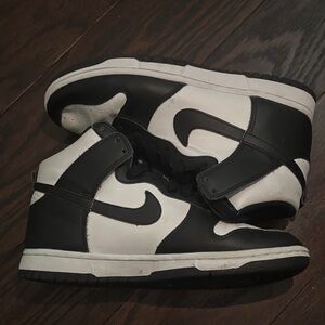 Nike Black and White High-Top Sneakers
